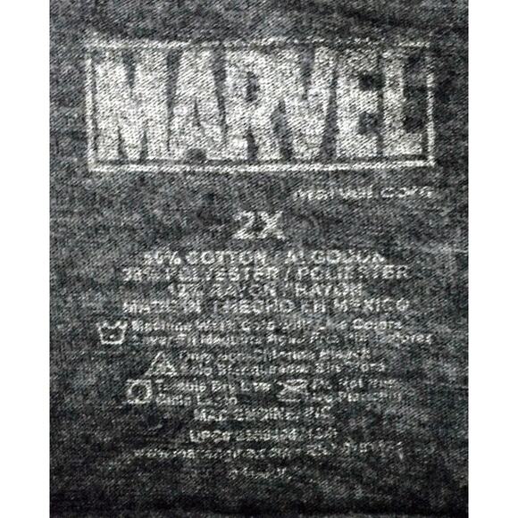 Marvel Captain America T-Shirt. Men's 2XL. Black - Picture 4 of 7